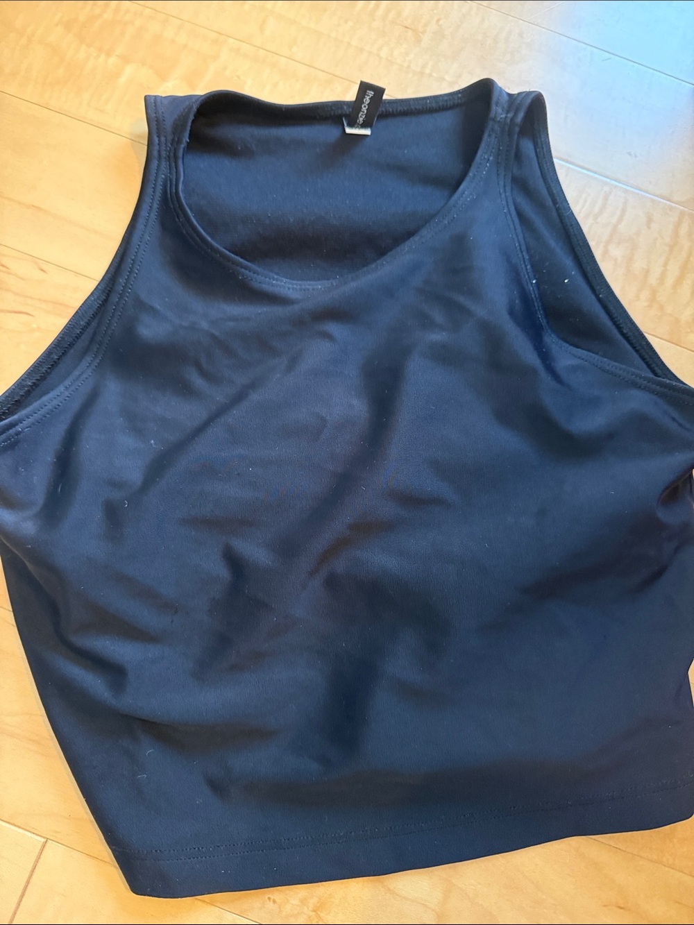 Onzie Black Racerback Crop Tank